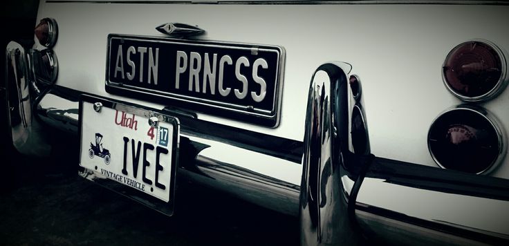 ASTN PRNCSS plate and chrome bumper detail